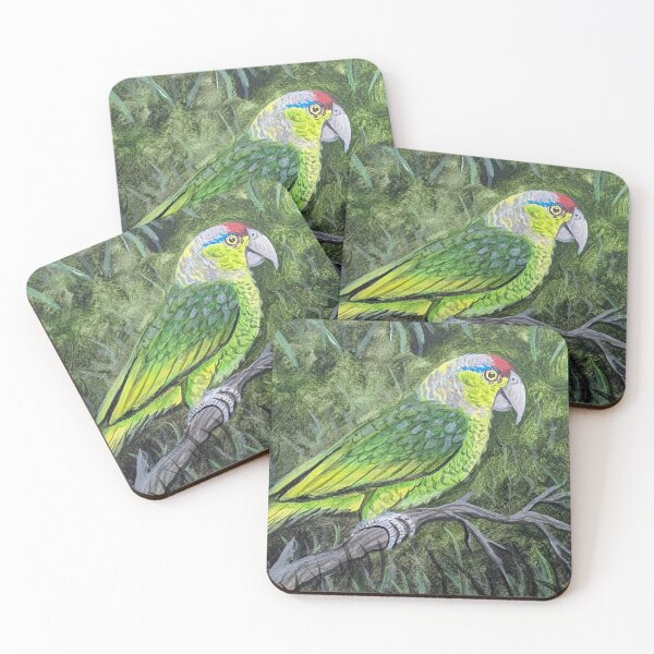 Item preview, Red-crowned parrot in the tropical forest  designed and sold by Matt Starr Fine Art .