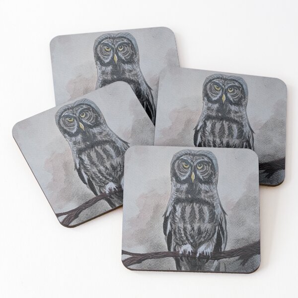 Item preview, Great grey owl in the forest  designed and sold by Matt Starr Fine Art .