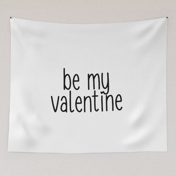 Item preview, Be My Valentine Black Handwritten Text designed and sold by SassyArtistry.