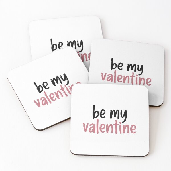 Item preview, Be My Valentine Black Pink Handwritten Text designed and sold by SassyArtistry.