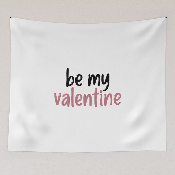 Item preview, Be My Valentine Black Pink Handwritten Text designed and sold by SassyArtistry.
