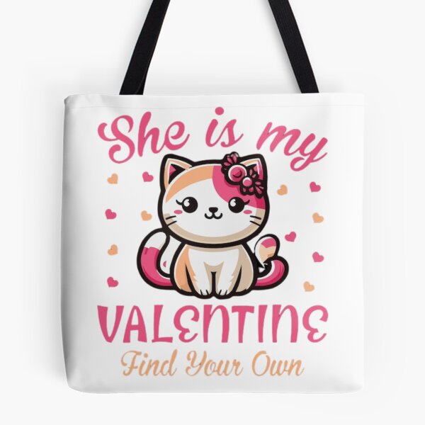 Item preview, She Is My Valentine Find Your Own Cats Lover  T-Shirt designed and sold by Dazzling15.