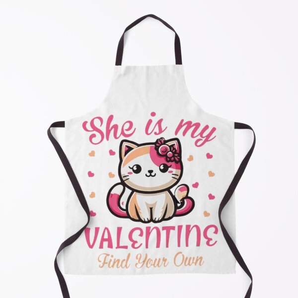 Item preview, She Is My Valentine Find Your Own Cats Lover  T-Shirt designed and sold by Dazzling15.