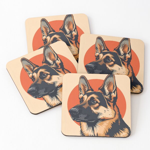 Item preview, Vintage Retro German Shepherd Dog designed and sold by Vintage City.