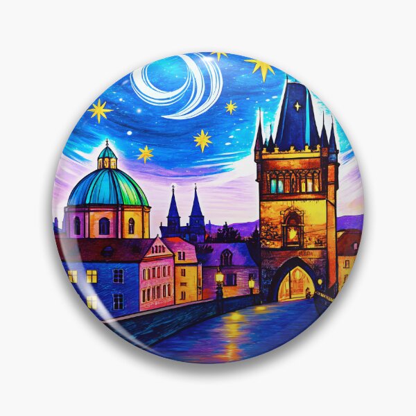 Item preview, Prague Czech Republic Retro Travel Emblem designed and sold by Timegraf.