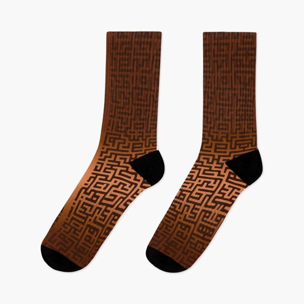Item preview, Shiny Copper Metal Digital Maze Pattern designed and sold by TackyTime.