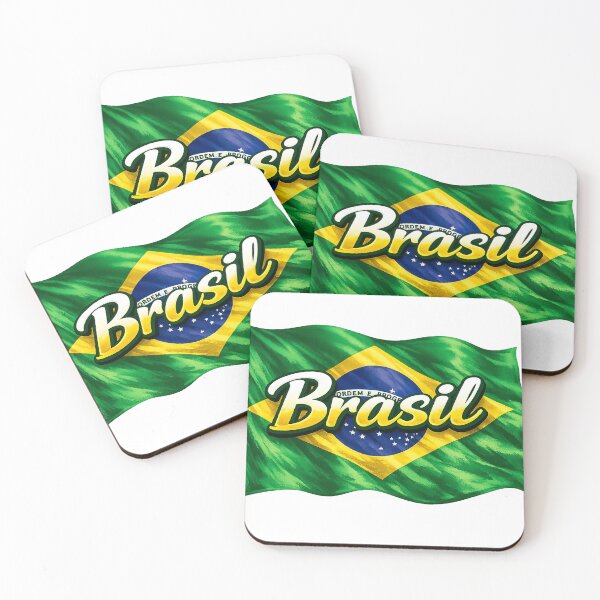 Item preview, Brazil Flag Design – Brasil Pride Script Typography designed and sold by GarnerSupplyCo.