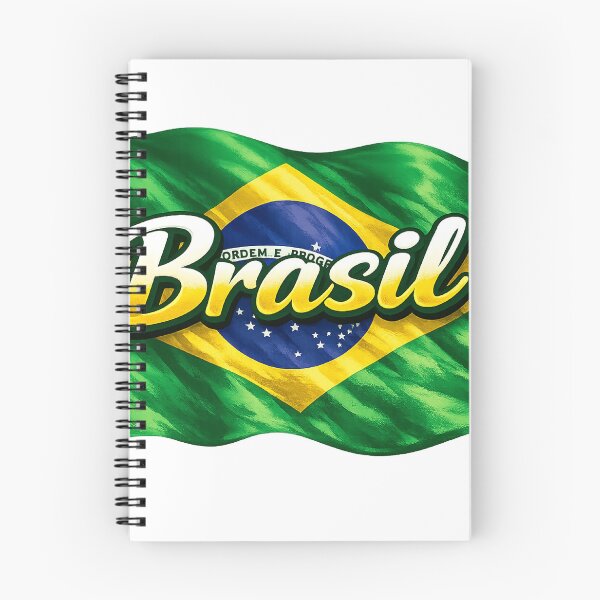 Item preview, Brazil Flag Design – Brasil Pride Script Typography designed and sold by GarnerSupplyCo.