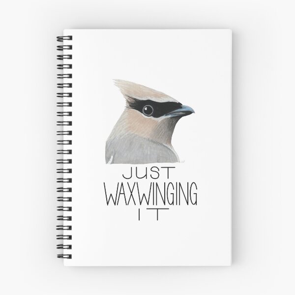 Item preview, Just Waxwinging It (Cedar Waxwing) designed and sold by LauraWolfArtist.