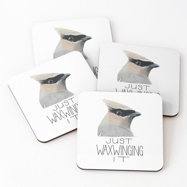 Item preview, Just Waxwinging It (Cedar Waxwing) designed and sold by LauraWolfArtist.