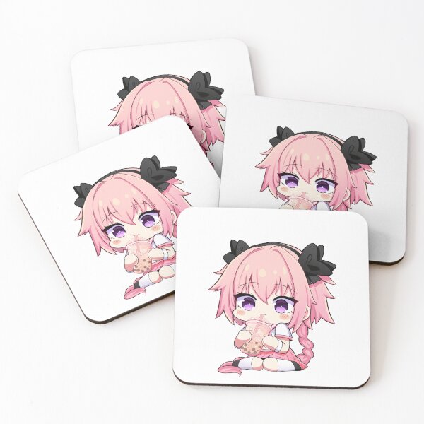 Item preview, Astolfo Bubble Tea Sticker designed and sold by Plushie Garden.