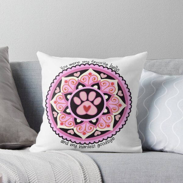 Item preview, Pet Loss Memorial Mandala (Pink) designed and sold by Creatively Cristin.