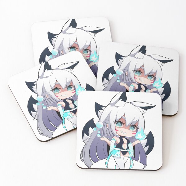 Item preview, Kitsune Monster Girl Sticker designed and sold by Plushie Garden.