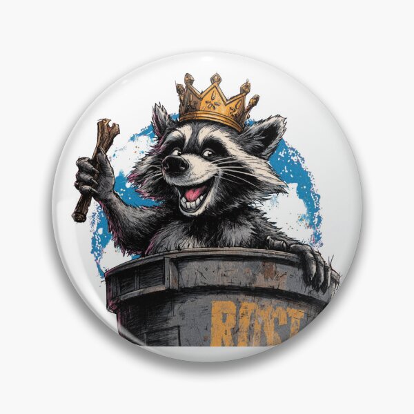 Item preview, Trash King Raccoon  designed and sold by PiesPrintsUS.