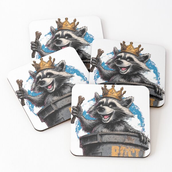 Item preview, Trash King Raccoon  designed and sold by PiesPrintsUS.