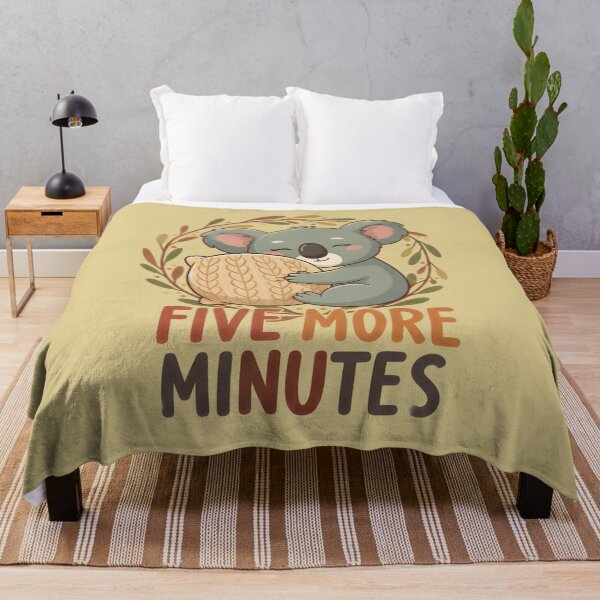 Item preview, Five More Minutes - Sleepy Koala Nap Time designed and sold by draft & digital.