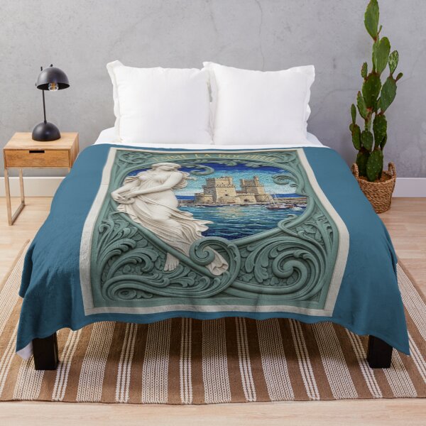 Item preview, J’aime La Rochelle – Art Nouveau Mosaic Coastal France Poster designed and sold by FrancophileFun.