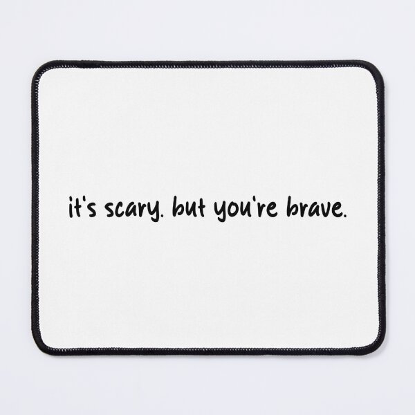 Item preview, It's scary, but you're brave - Heated Rivalry Ilya Rozanov quote, Shane Hollander, Hollanov designed and sold by RosefinchArt.