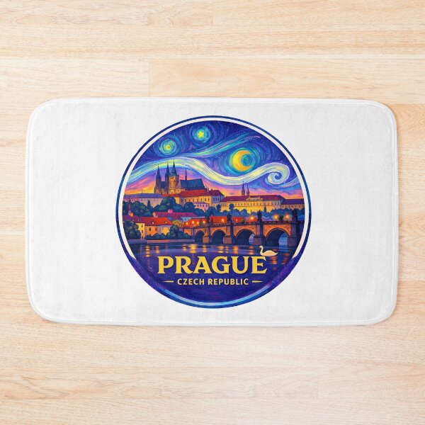 Item preview, Prague Czech Republic Retro Travel Emblem designed and sold by Timegraf.