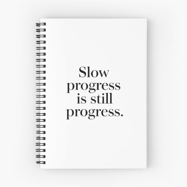 Item preview, Slow Progress Is Still Progress – Motivational Minimal Typography designed and sold by Irene Catchmind.