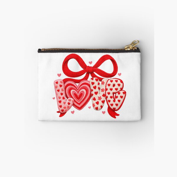 Item preview, LOVE Faux Yarn Valentine Design | Coquette Heart Bow & Knit Texture designed and sold by dkid creations.