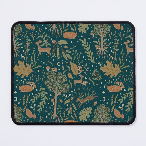 Item preview, Stary sky forest pattern - Colour Deep Aqua designed and sold by -Lily-Anne-.