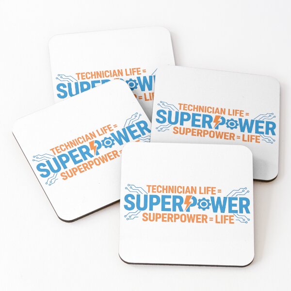 Item preview, Technician Life = Superpower Life T-Shirt – Funny Electrician & Engineer Technician Shirt designed and sold by Muzgle.