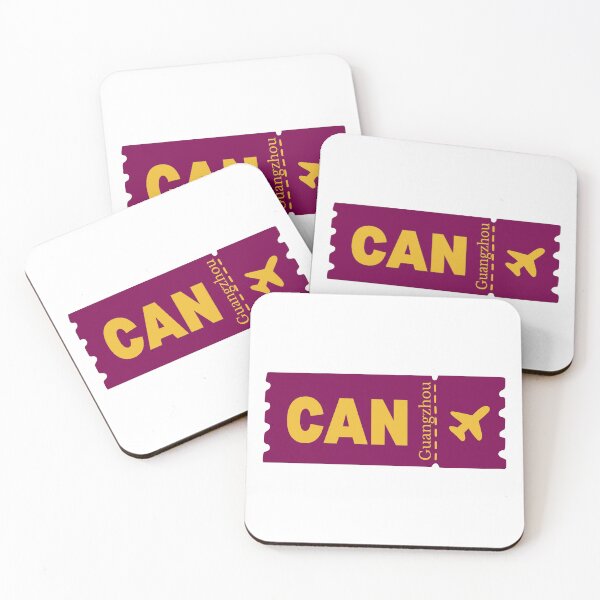 Item preview, CAN Guangzhou Airport Code Vintage Travel Sticker - Minimalist Guangzhou Art designed and sold by Sparkledust Creations.
