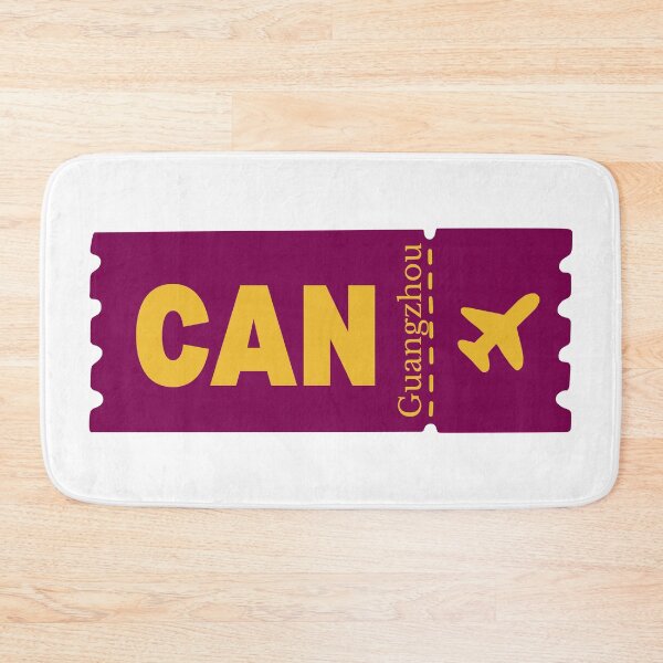 Item preview, CAN Guangzhou Airport Code Vintage Travel Sticker - Minimalist Guangzhou Art designed and sold by Sparkledust Creations.