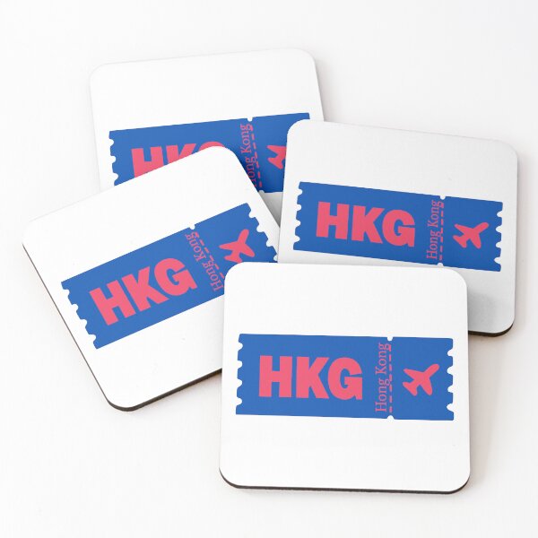 Item preview, HKG Hong Kong Airport Code Vintage Travel Sticker - Minimalist Hong Kong Art designed and sold by Sparkledust Creations.