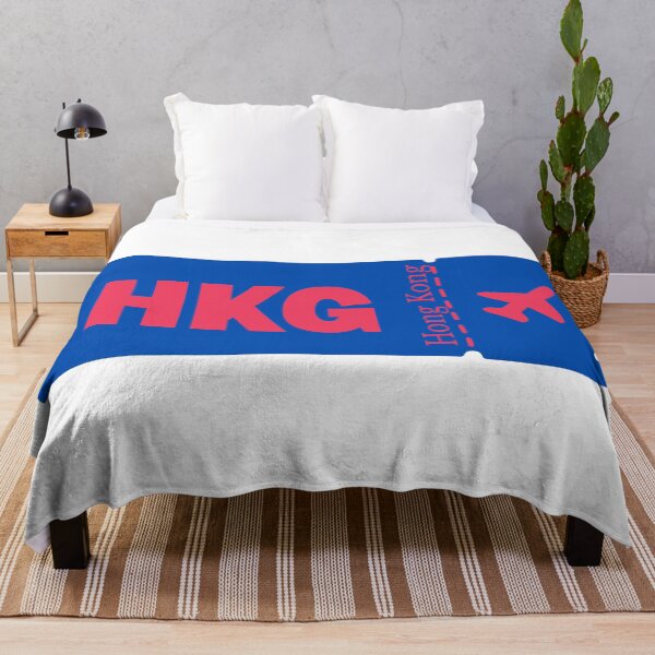 Item preview, HKG Hong Kong Airport Code Vintage Travel Sticker - Minimalist Hong Kong Art designed and sold by Sparkledust Creations.