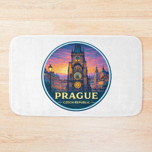 Item preview, Prague Czech Republic Retro Travel Emblem designed and sold by Timegraf.