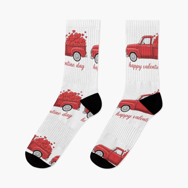 Item preview, Vintage Red Truck Full of Hearts Happy Valentine's Day designed and sold by WearTheArtx.
