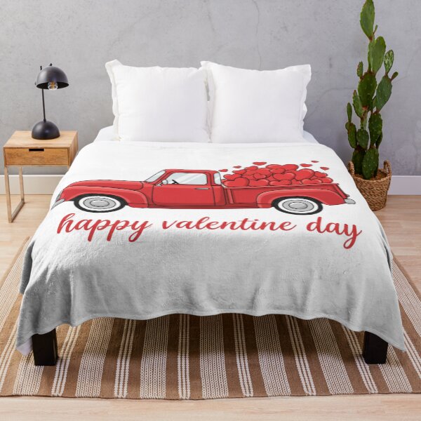 Item preview, Vintage Red Truck Full of Hearts Happy Valentine's Day designed and sold by WearTheArtx.