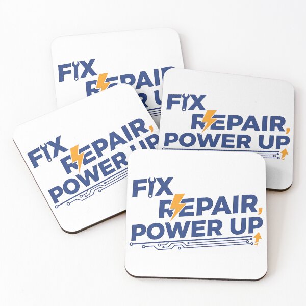 Item preview, Fix, Repair, Power Up T-Shirt – Funny Electrician & Engineer Technician Shirt designed and sold by Muzgle.