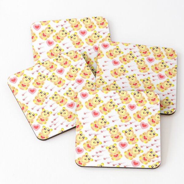 Item preview, Sweet Heart Bear Pattern: Kawaii Luminous Teddy Art designed and sold by HopeAndHustle.