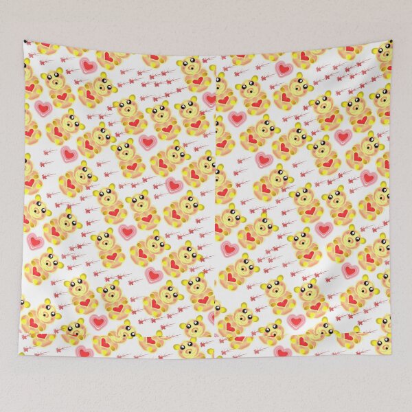 Item preview, Sweet Heart Bear Pattern: Kawaii Luminous Teddy Art designed and sold by HopeAndHustle.