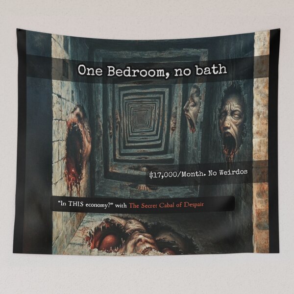 Item preview, One Bedroom, No Bath (In This Economy?) designed and sold by The Secret Cabal of Despair.