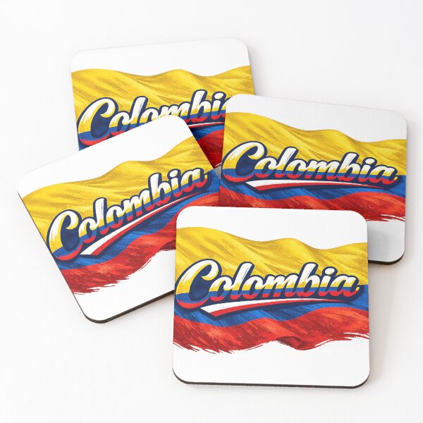 Item preview, Colombia Flag Design – Colombian Pride Script Typography designed and sold by GarnerSupplyCo.