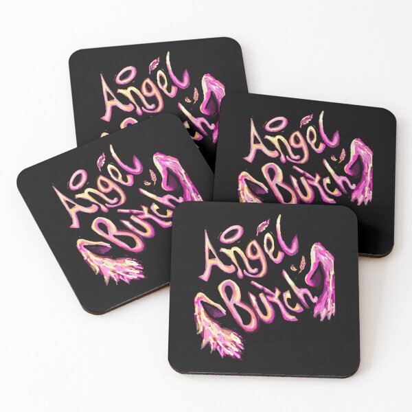 Item preview, 'Angel Butch' text print - black background designed and sold by hazartsabe.