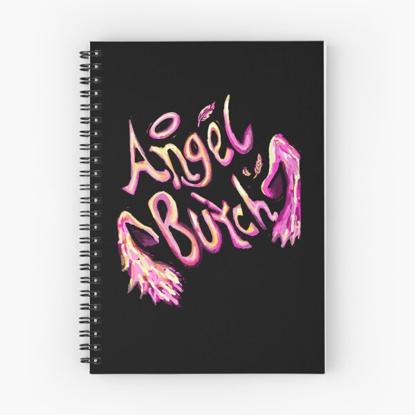 Item preview, 'Angel Butch' text print - black background designed and sold by hazartsabe.