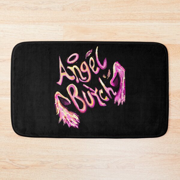 Item preview, 'Angel Butch' text print - black background designed and sold by hazartsabe.