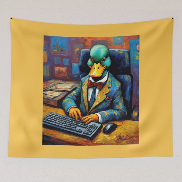 Item preview, Duck at Work Modern Pop Art designed and sold by Artisticanvas.