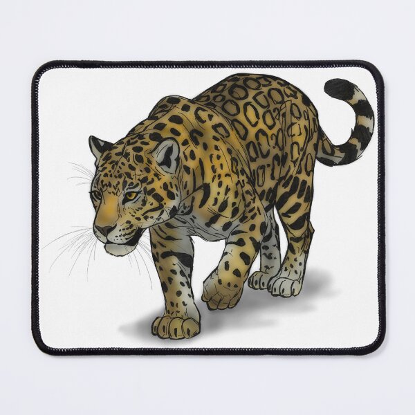 Item preview, Costa Rica Jaguar Wildlife Art - Adventure Travel Fundraiser - Big Cat Illustration designed and sold by Ink & Kind Studio.