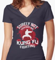 Sicherlich nicht jeder kämpfte Kung Fu Shirt mit V-Ausschnitt