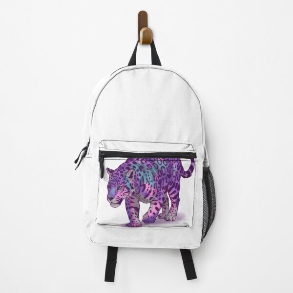 Item preview, Purple Jaguar Art - Mystical Wildlife Illustration - Costa Rica Conservation Fundraiser Gift designed and sold by Ink & Kind Studio.