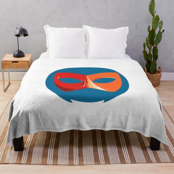 Item preview, Colorful Carnival Mask On Bold Blue Background designed and sold by FWLKIT.