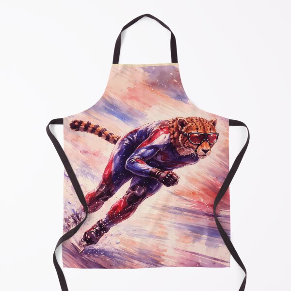 Item preview, Speed Skating Olympic Cheetah designed and sold by Sarcastic designs.