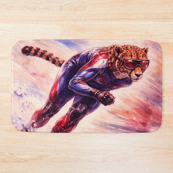 Item preview, Speed Skating Olympic Cheetah designed and sold by Sarcastic designs.