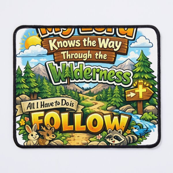 Item preview, My Lord Knows the Way Through the Wilderness PNG | Christian Faith Quote | Inspirational Scripture Design | Religious Wilderness Art designed and sold by Stilll Waters Studio.